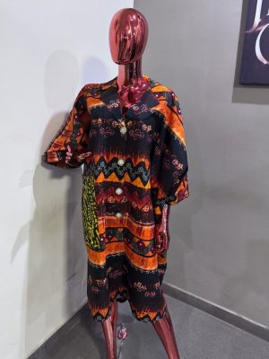 100% cotton Ankara short dress with pocket Free size (size 12-16) Price ?28
- FMU1333