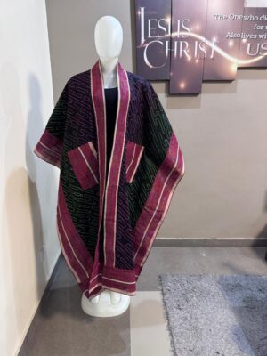 100% cotton Ankara long kimono with Asooke Free size (Size 12-18)
- FMU0741